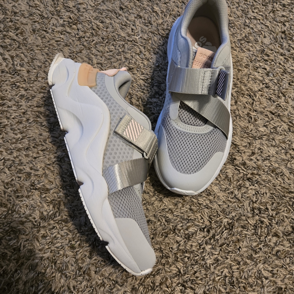 Sorel Gray and White Athletic Sneakers